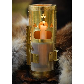 Brass Lantern with Horn Door