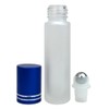 Beauticom® Glass 10ml ~ 1/3 oz Roller Bottles with Metal