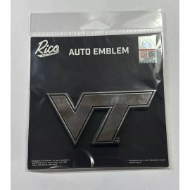 Rico Virginia Tech University Chrome Premium Car Auto Emblem