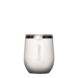 Corkcicle Stemless Insulated Wine Glass Tumbler, Oat Milk, 12 oz – Stainless Steel Stemless Wine Glass Keeps Beverages Cold for 6 Hours, Hot for 3 Hrs