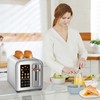 SEEDEEM Toaster 2 Slice, Stainless Toaster LCD Display&Touch Buttons, 50%