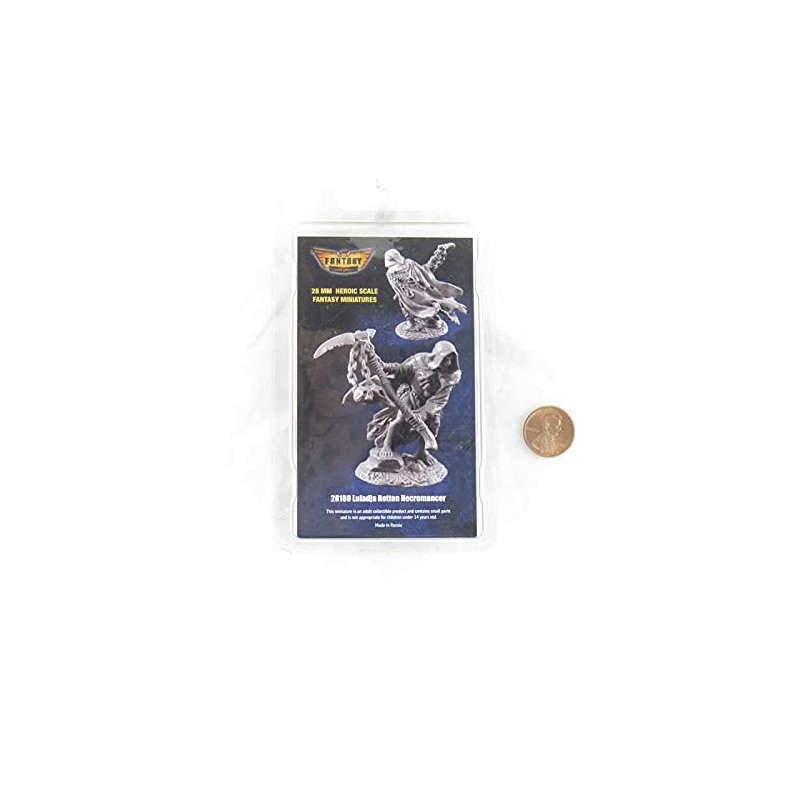 Luladja Rotten Necromancer Figure Kit 28mm Heroic Scale Miniature Unpainted
