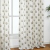 Brown Curtains 96 Inches Long 2 Panels Set,Sheer Patterned Floor