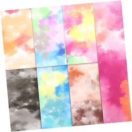 TEHAUX 7pcs Tie Dye Heat Transfer Film for Crafts Vibrant Colors Easy to Cut and Party Supplies Suitable for Cricut and Other Machines