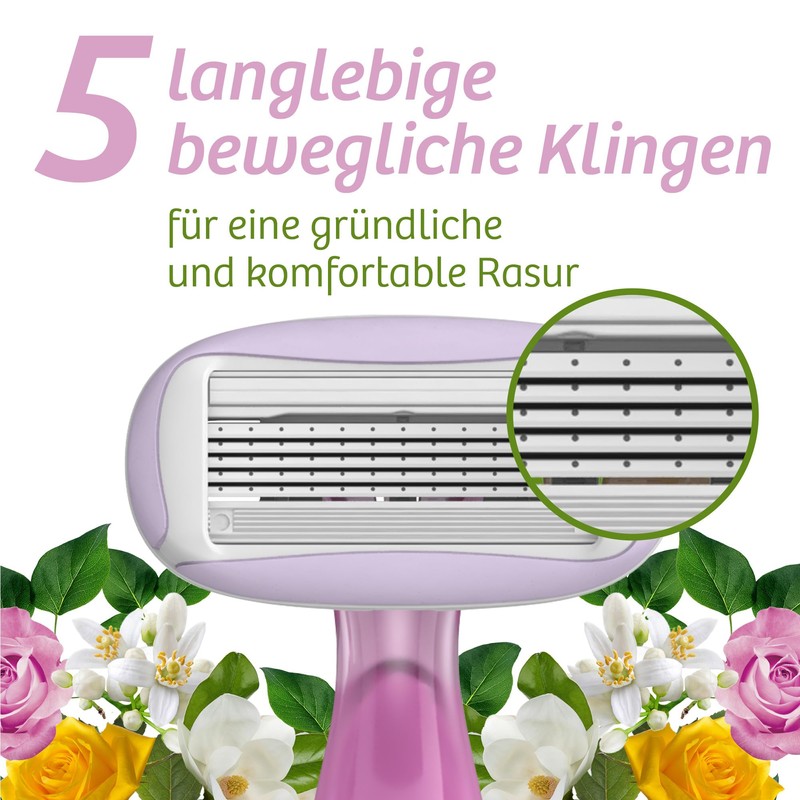 BIC Soleil Escape 5 Blade Disposable Razor for Women with