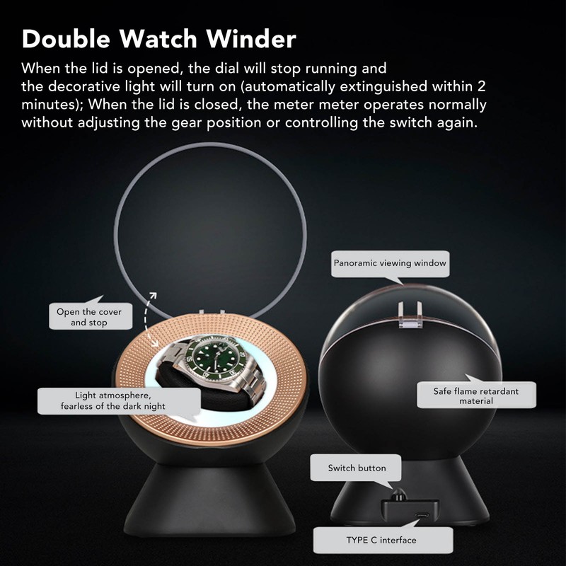 Watch Winder High End Automatic Double Watch Winder for Women