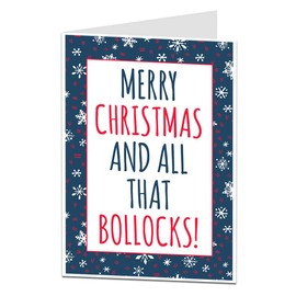 Sarcastic Alternative Christmas Card Bah Humbug Humerous Xmas Message