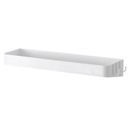 Wall Mounted Bathroom Shelf Multipurpose Modern Minimalism Style Punch Free Floating Shelf for Bathroom White Rectangle