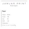 JamJar Print White Paper | 100 Sheets A4 120gsm |
