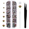 3792 Pcs Rainbow Crystal Flatback Rhinestones Set for Nail, Art,