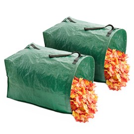 MEKKAPRO Big Gulp Leaf Bags, 2-Pack Lawn Bags with Reinforced Handles, 53 Gallon, Reusable Yard Waste Bags, Garden Waste Bag, Garden Bags for Debris, Lawn and Leaf Bags, Yard Bags, Leaf Collector