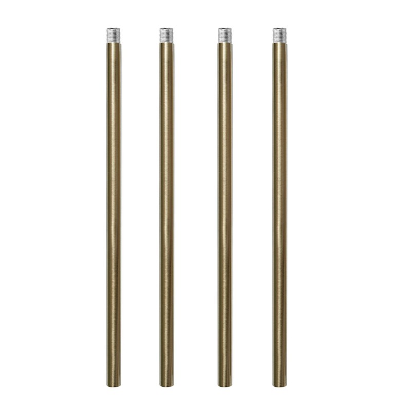 Haligate Polished Brass M10 Threaded Extension Rod for Pendant Light,