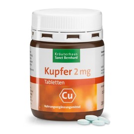Sanct Bernhard Copper Tablets - 2mg Copper / Tablet - 180 Tablets