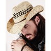 noTrash2003 Handmade cowboy hat, straw hat, summer hat, western hat