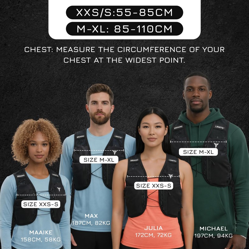 BREAKING LIMITS Running Vest Men & Women - Hydration Vest