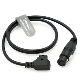 Uonecn Practilite 602 DSLR Camcorder Power Cable XLR 4 pin Female to D-tap Male for Sony F55 SXS Camera