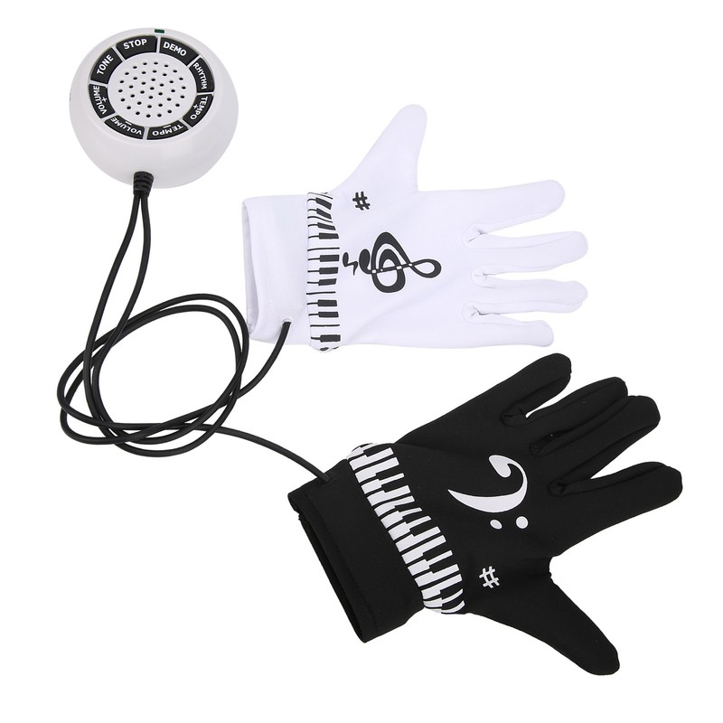 Electronic Piano Gloves for Kids Adults with Speakers Portable Party