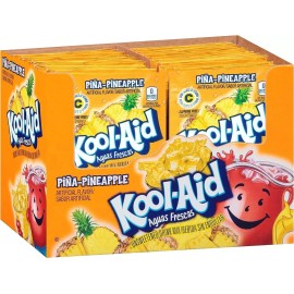KOOL-AID Aguas Frescas Pina Pineapple Flavored Unsweetened pack of 48  - 1  BOX