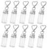 ifundom 10 Pcs Clear Gag Key Holder for Bottles, Bags