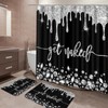 ArtSocket Silver Get Naked Bathroom Set with Shower Curtain and