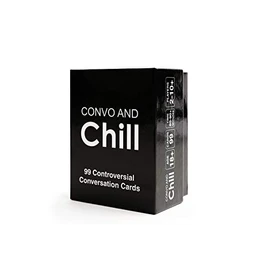 Convo and Chill - 99 Epic Conversation Starters for, Guests or Couples! Fun, Thought-Provoking Discussion Cards for Game Nights, Date Nights, Birthday Parties & More!