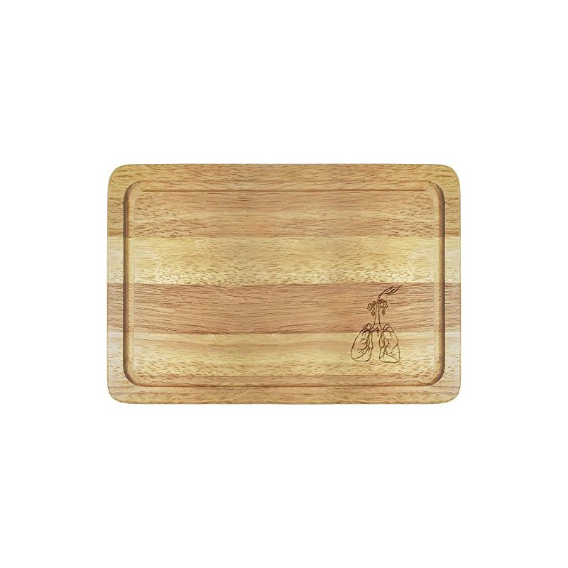 Azeeda 'Lung & Roots' Wooden Chopping/Cutting Board (WB00005045)