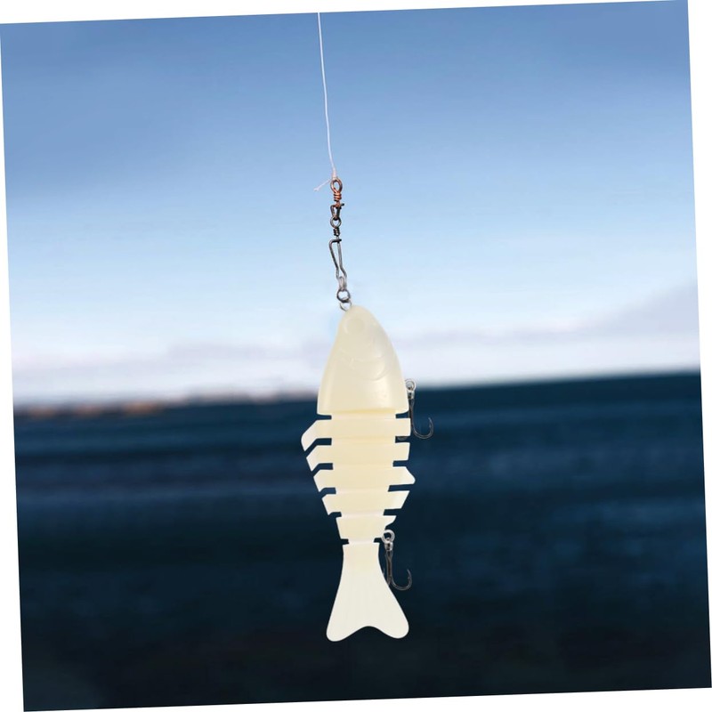 Sosoport 2pcs Knobby Simulation Fishing Lures Blank Artificial Baits for
