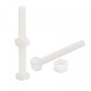 sourcing map 20 Pairs Nylon Screw Nut Set M4 x