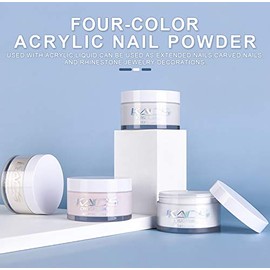 Rolabling Acrylic Powder Acrylic Nail Art Tips False Nails Acrylic Nails Nail Carving Nail Extension Manicure Design DIY (25g, White)