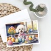 Caroline's Treasures DAC6763GCA7P Decorating Easter Bichon Frise Greeting Cards Pack