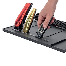 GAMMA+- Organizador de estación y alfombrilla magnética para aparatos de peluquería profesional, antideslizante, resistente al calor y duradero