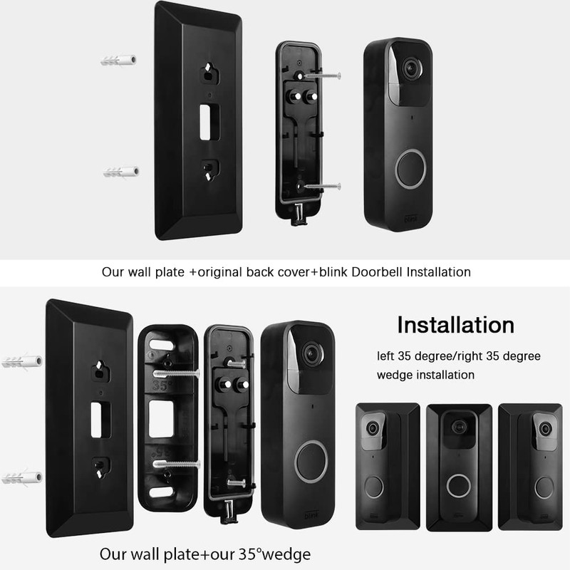HOLACA Wall Plate with 35 Degree Left/Right Angled Wedge Mount