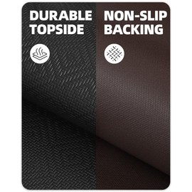 Color&Geometry Kitchen Mats for Floor Cushioned Anti Fatigue, Kitchen Rugs Non Slip Kitchen Floor Mats in Front of Sink, Foam Padded Kitchen Mats for Standing Comfortable, 17"x 59", Black