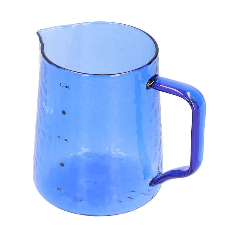500ml Milk Frothing Pitcher Multipurpose Borosilicate Glass Milk Jug for