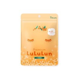 Premium Lulululululun Face Mask, Osmanthus Scent, 7 Pieces x 3 Bags