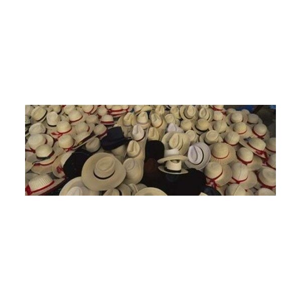 Posterazzi High Angle View Of Hats In A Market Stall