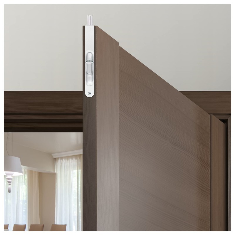 Nuk3y Heavy Duty 6-Inch Solid Brass Flush Bolt (Round, Chrome)