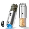 Automatic Gravity Salt and Pepper Grinder Set - Rechargeable &