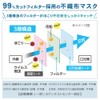 Iris Ohyama PN-NV65L Non-Woven Pleated Mask, 6.9 inches (17.5 cm)