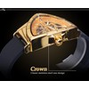 FORSINING Triangular Gold Shield Automatic Mechanical Watch, Oversized Dial Fully