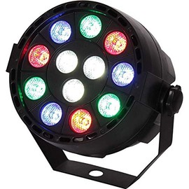 IBIZA PAR-MINI-RGBW LED PAR Headlight 12 x 1 Watt RGBW with Remote Control Spot Stage DJ Party Disco Effect Headlight