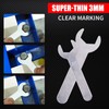 Biqing 12PCS Single END Spanner Set,2mm Super-Thin Open End Wrench