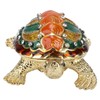 Turtle Trinket Box Turtle Band Jewelry Trinket Box with Painted