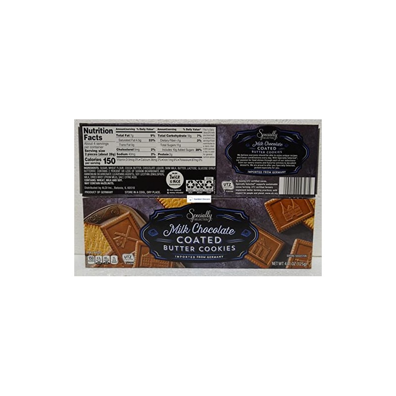 Specially Selected Butter Cookie Coated with Milk Chocolate Flavor 4.41oz