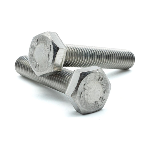 Hippo Hardware M5 (5mm X 50mm) Hexagon Head Set Screws Fully Threaded Hex Bolts A2 Stainless Steel (Pack of 20)