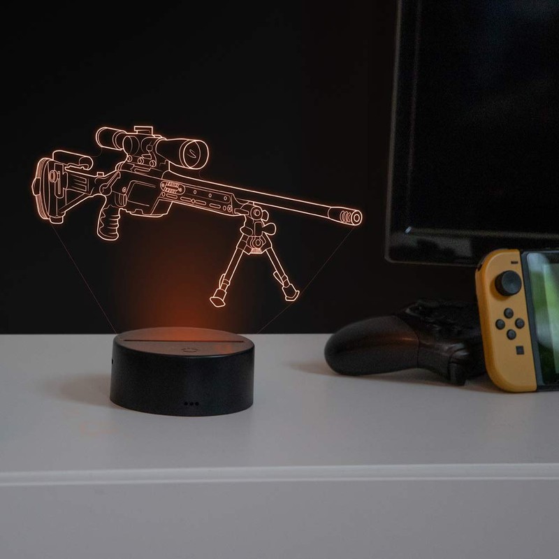 Optical Illusion 3D Weapon Night Light 16 Colours Different Remote