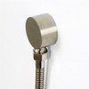 Weirun Bathroom Brass 1/2" NPT Shower Hose Connector Round Wall