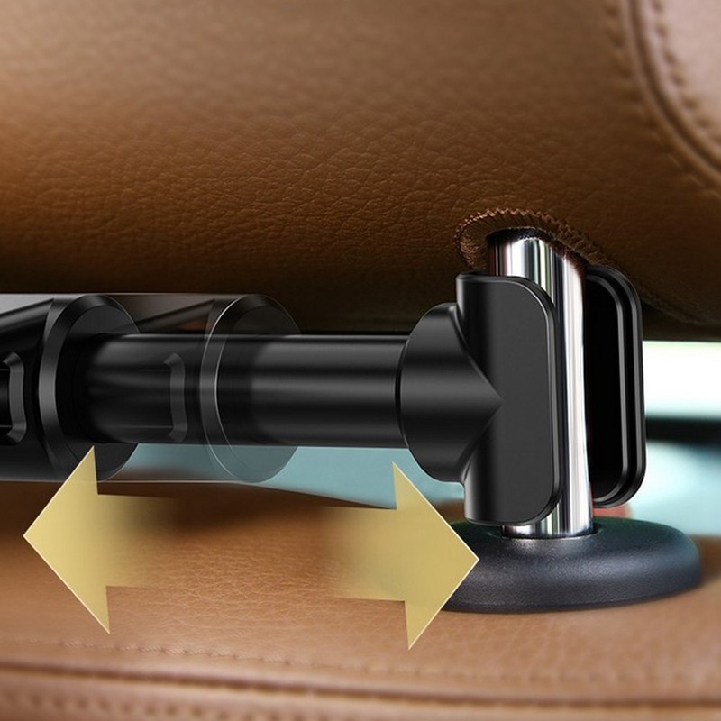 Car Headrest Mount 360° Rotating Tablet Phone Holder Backseat BracketRed
