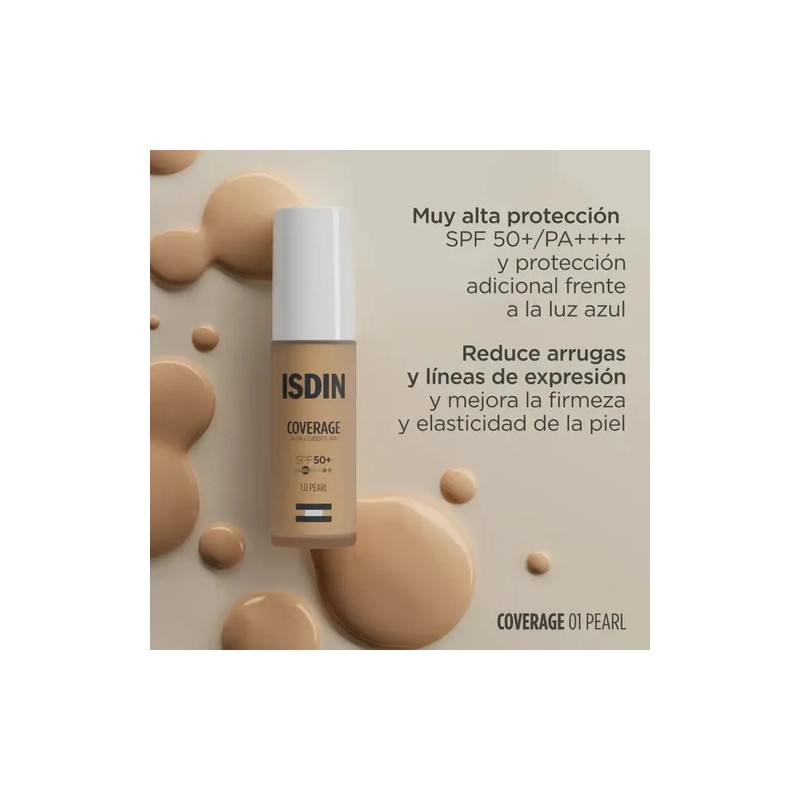 Base De Maquillaje Coverage 1.0 Pearl 30ml Isdin