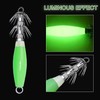 Luminous Squid Jig Hooks Saltwater,Glow Squid Fishing Lures Jigs Cuttlefish